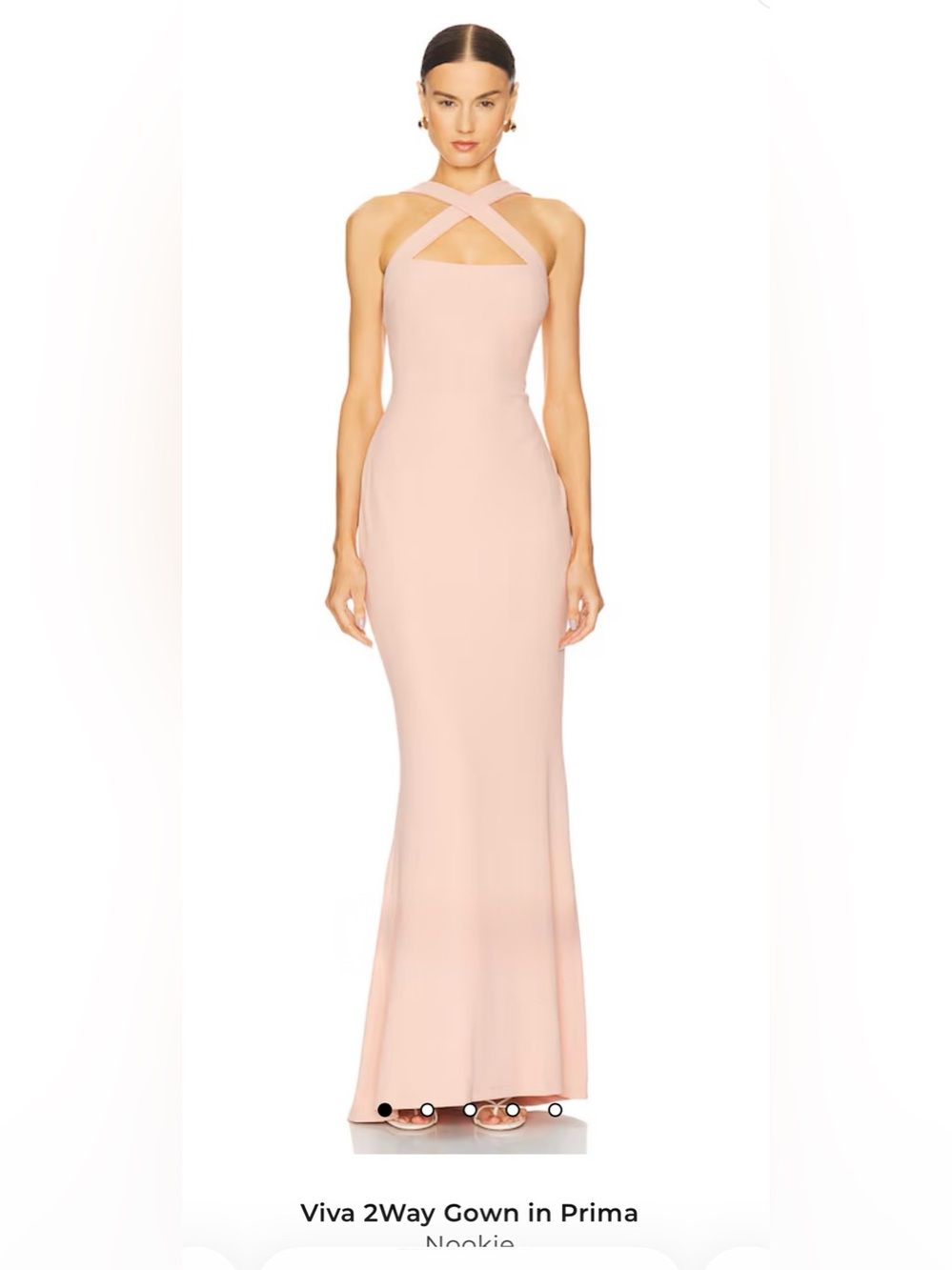 Nookie Viva 2Way Maxi Gown in Prima Blush Pink